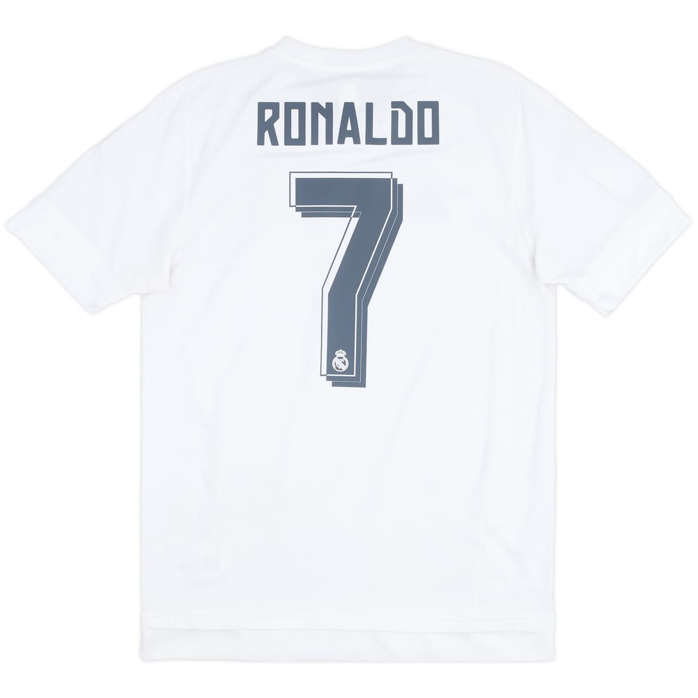2015-16 Real Madrid Home Shirt Ronaldo #7 - 8/10 - (M)