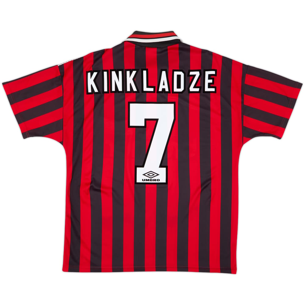 1994-96 Manchester City Away Shirt Kinkladze #7 - 8/10 - (L)