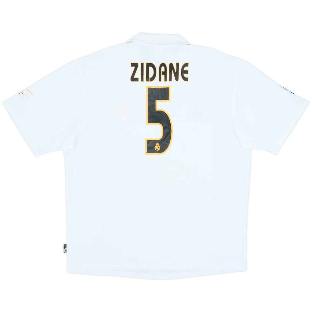 2002-03 Real Madrid Centenary Home Shirt Zidane #5 - 6/10 - (XL)