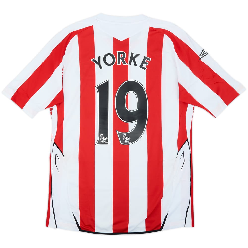 2007-08 Sunderland Home Shirt Yorke #19 - 8/10 - (M)