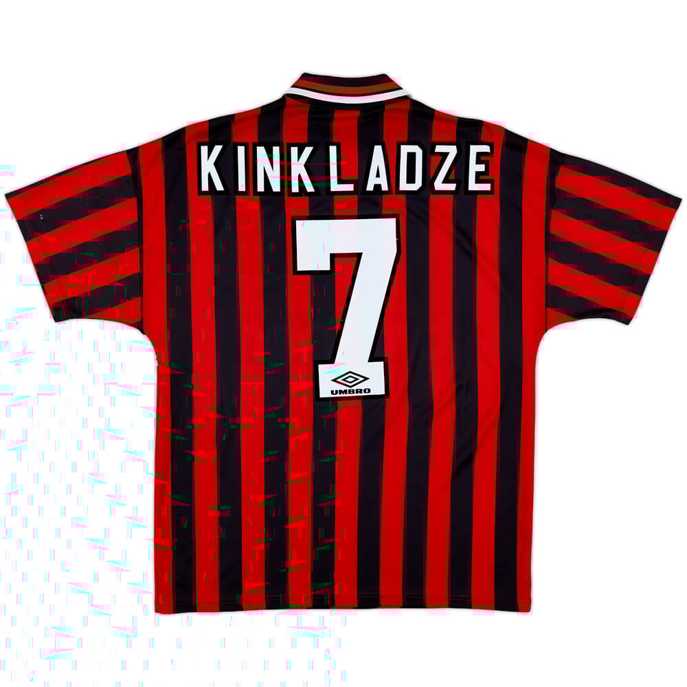 1994-96 Manchester City Away Shirt Kinkladze #7 - 5/10 - (L)