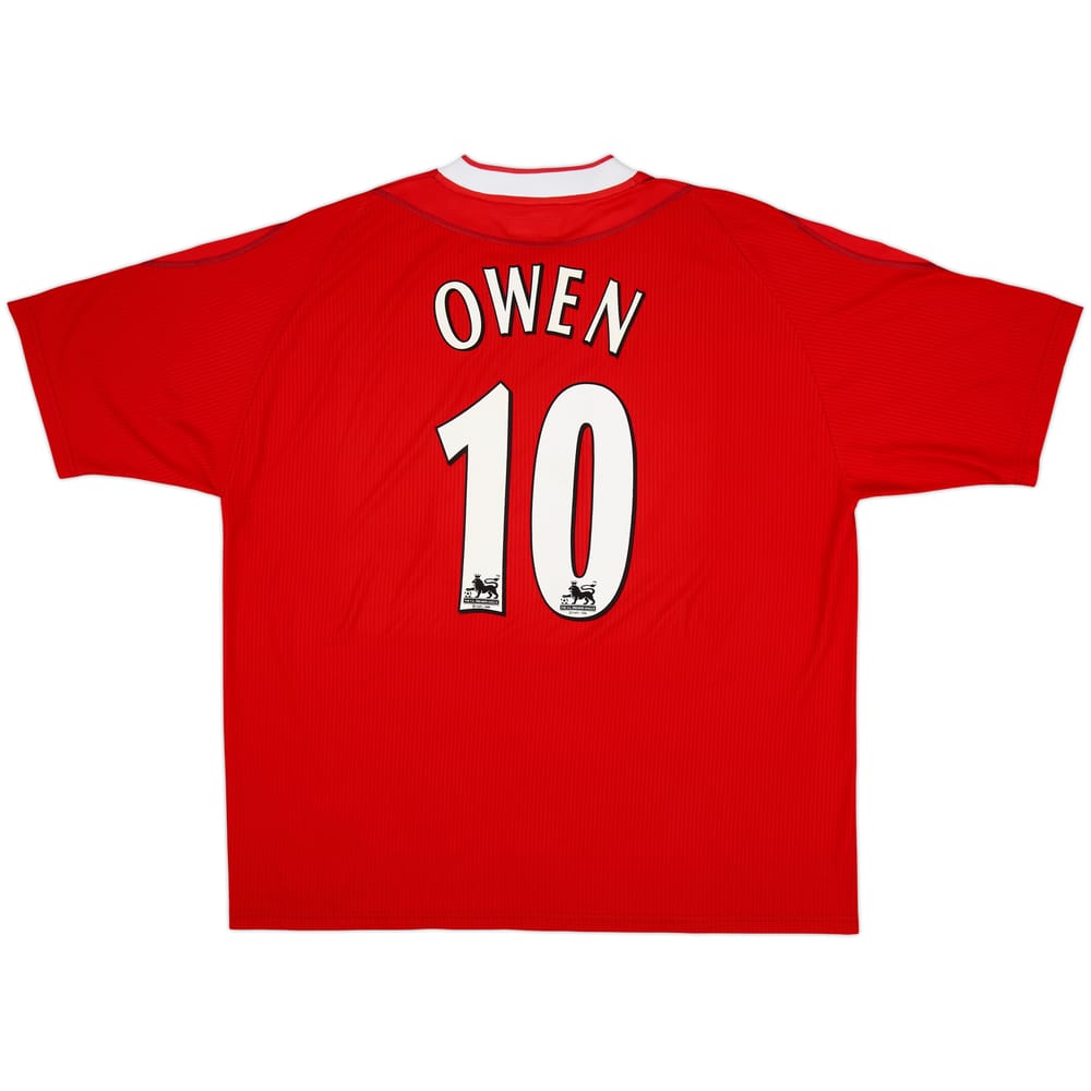 2002-04 Liverpool Home Shirt Owen #10 - 9/10 - (XXL)