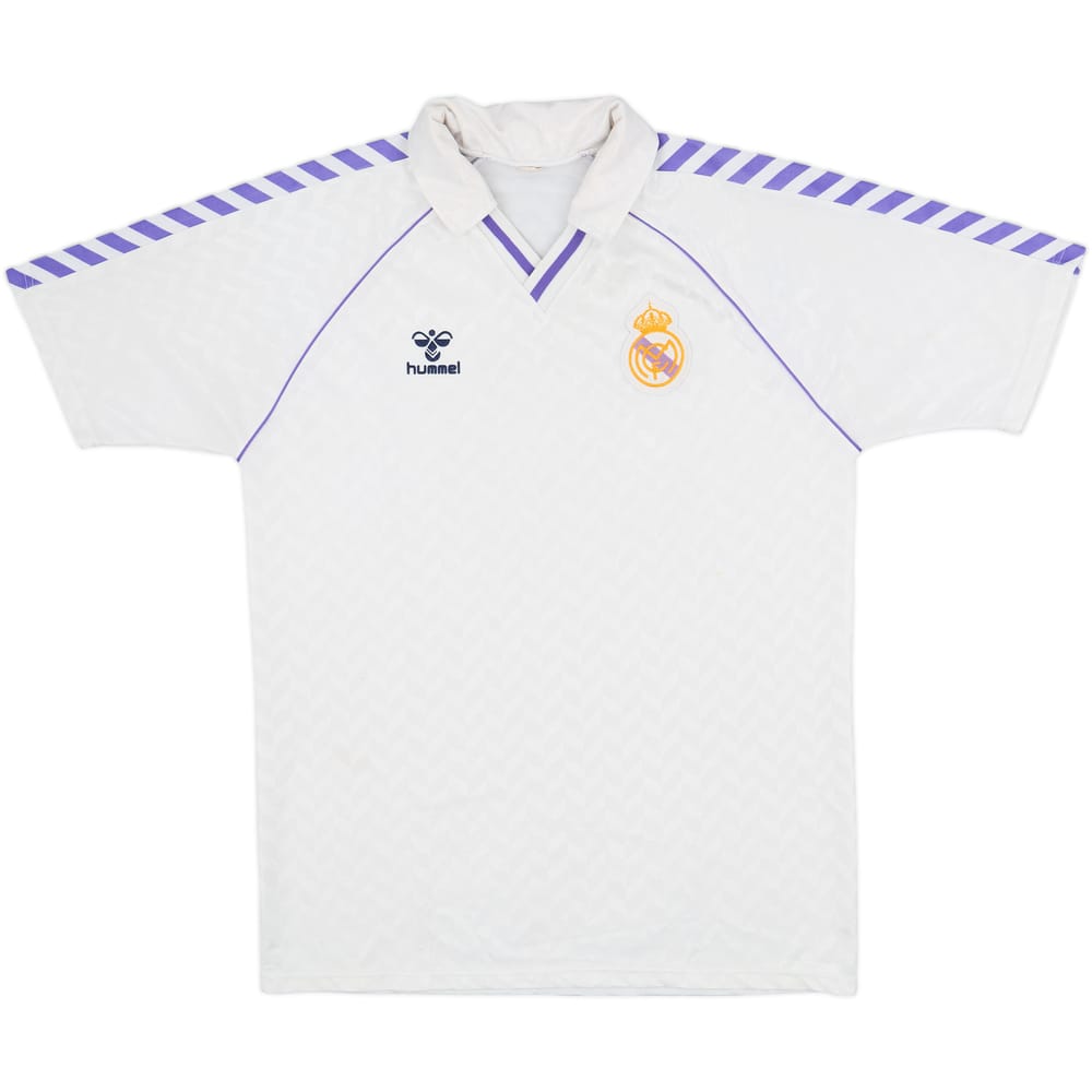 1986-88 Real Madrid Home Shirt - 8/10 - (XL)