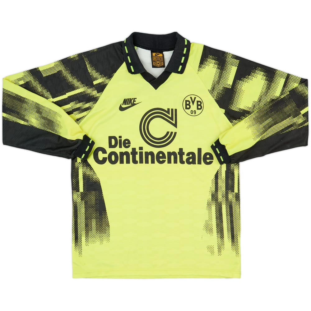1992-93 Borussia Dortmund Home L/S Shirt - 8/10 - (M)