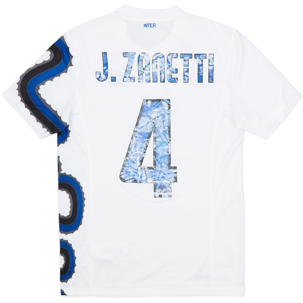 2010-11 Inter Milan Away Shirt Zanetti #4 - 4/10 - (S)