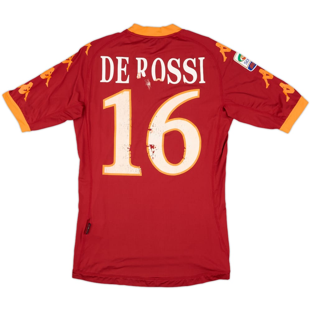 2010-11 Roma Home Shirt De Rossi #16 - 4/10 - (M)