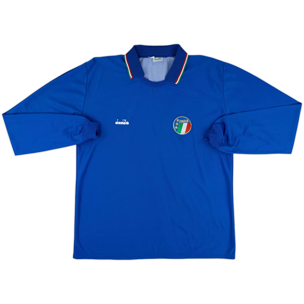1986-88 Italy Home L/S Shirt - 6/10 - (L)