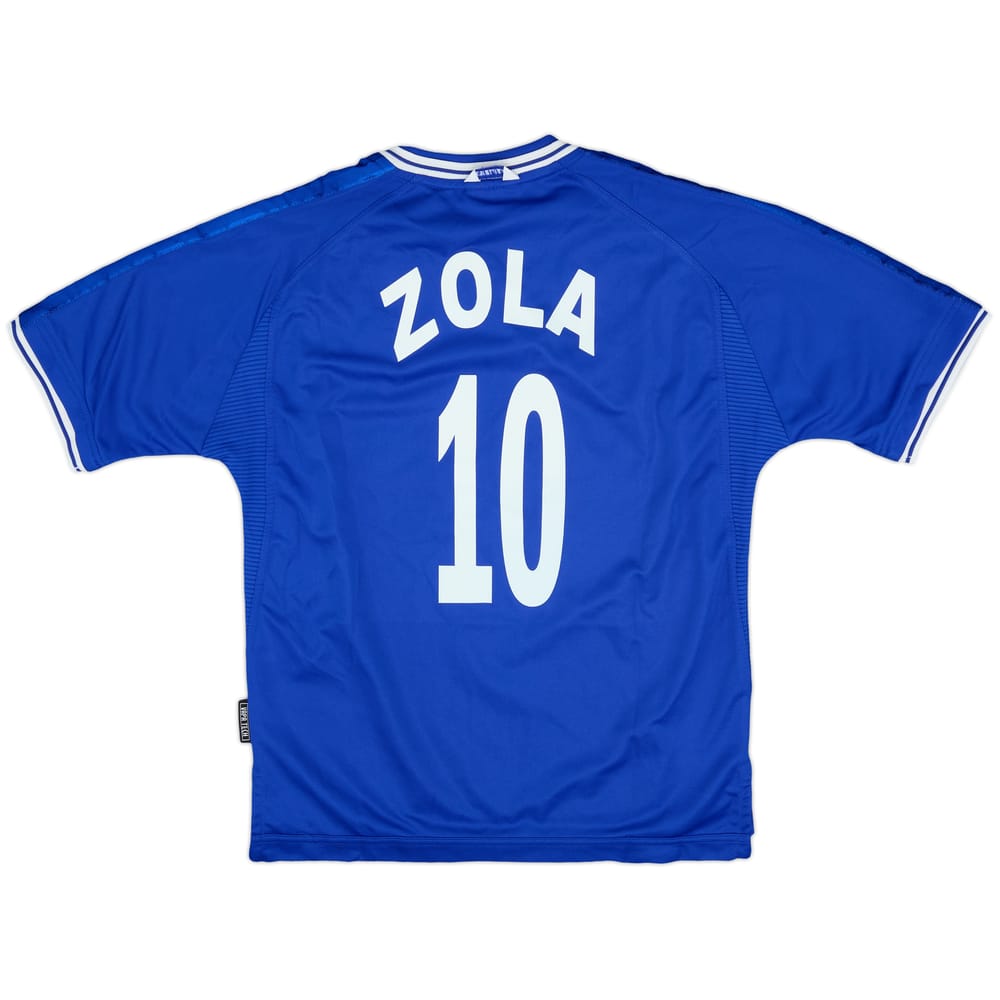 1999-01 Chelsea Home Shirt Zola #10 - 8/10 - (Y)