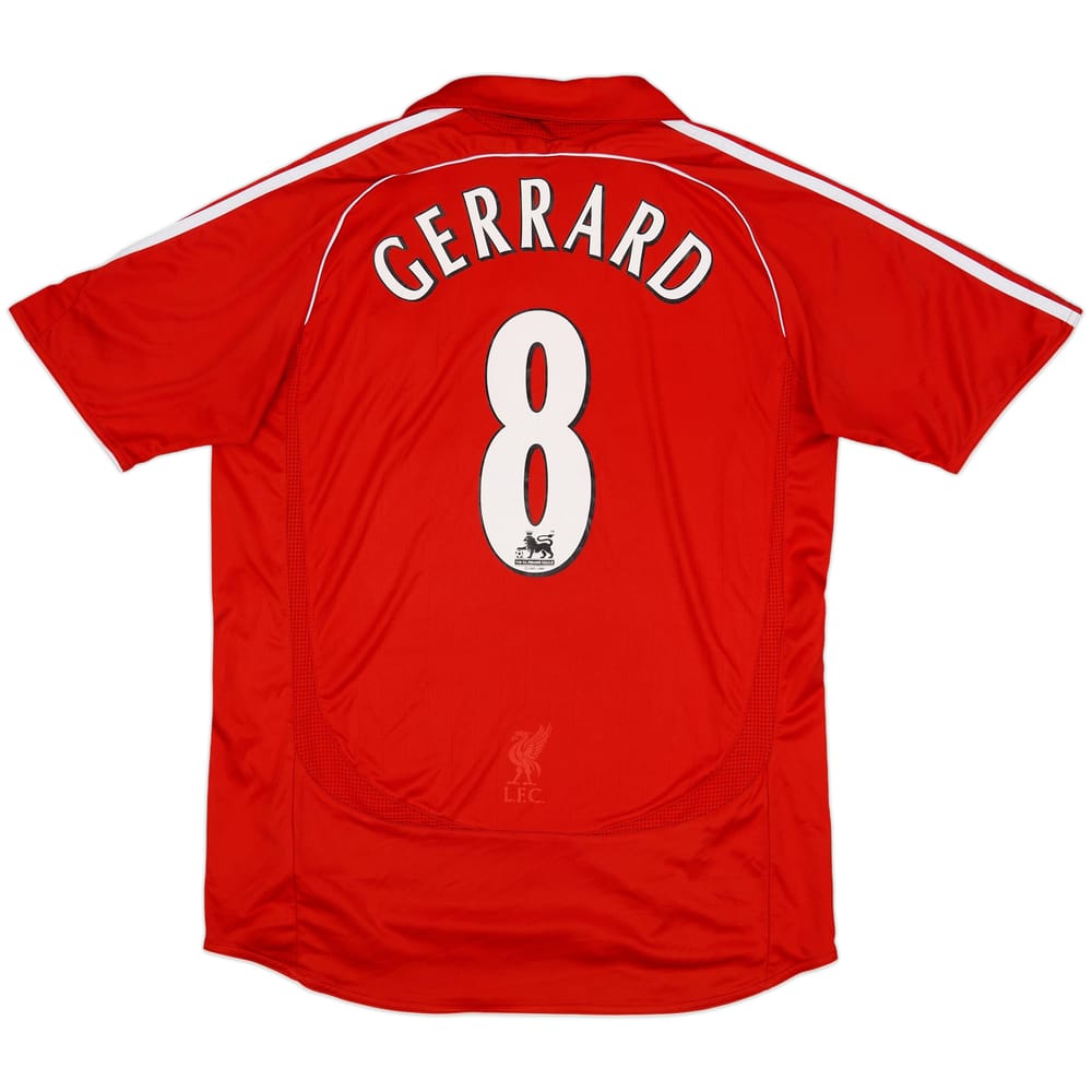 2006-08 Liverpool Home Shirt Gerrard #8 - 5/10 - (M)