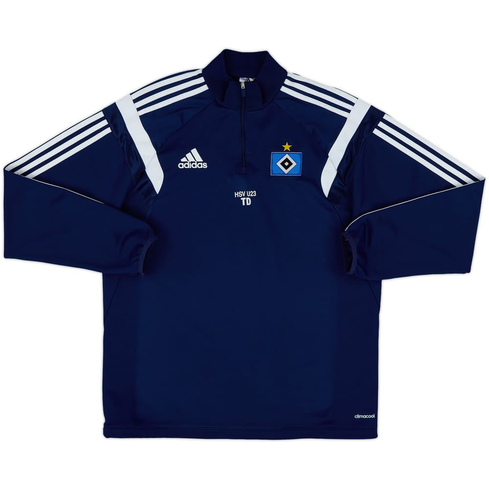 2014-15 Hamburg U23 Staff Issue 1/4 Zip Drill Top TD - 8/10 - (L)