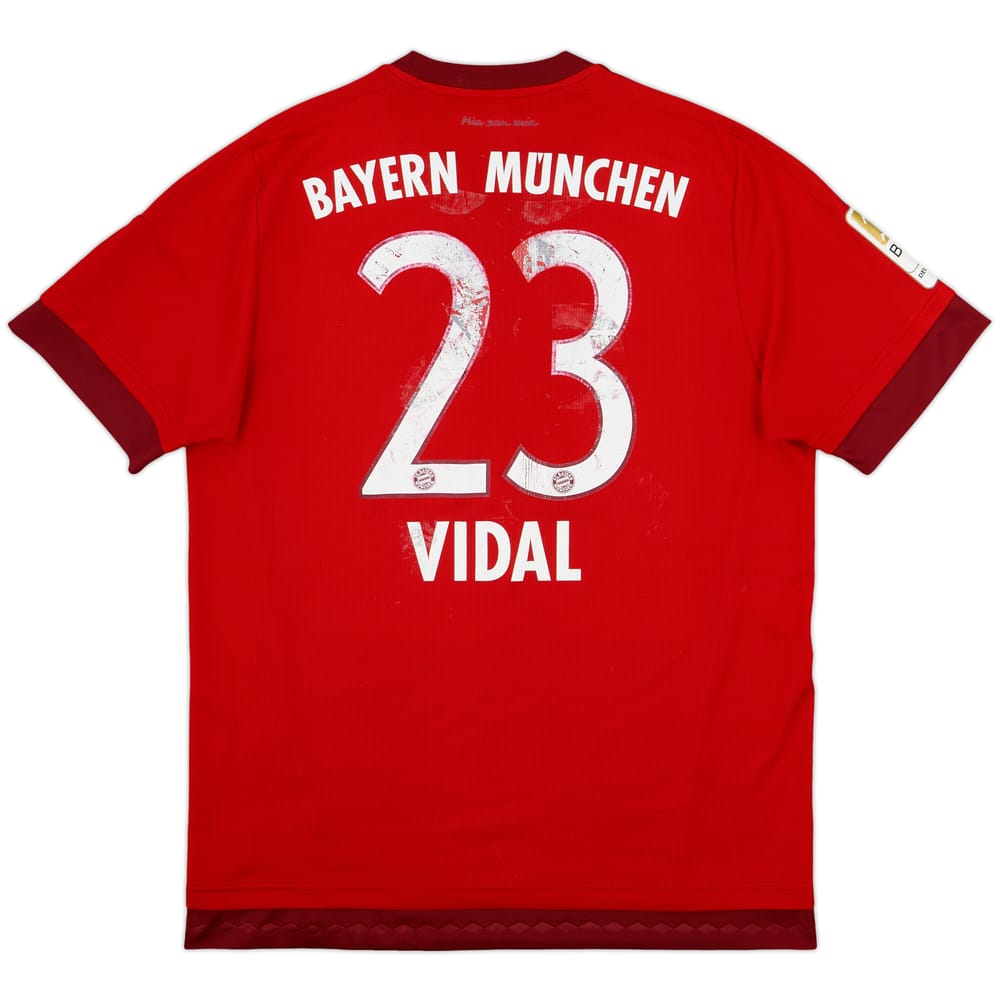 2015-16 Bayern Munich Home Shirt Vidal #23 - 5/10 - (L)