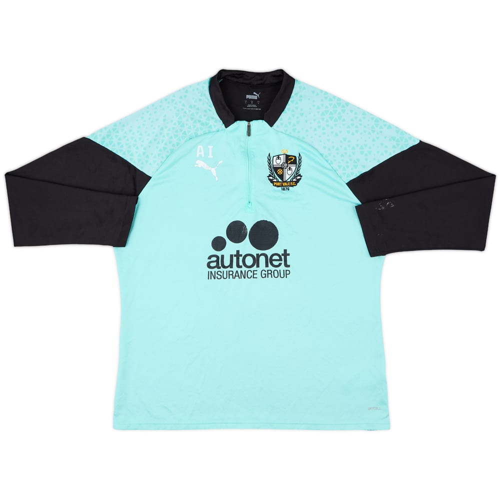 2022-23 Port Vale Staff Issue 1/4 Zip Training Top AI - 6/10 - (L)