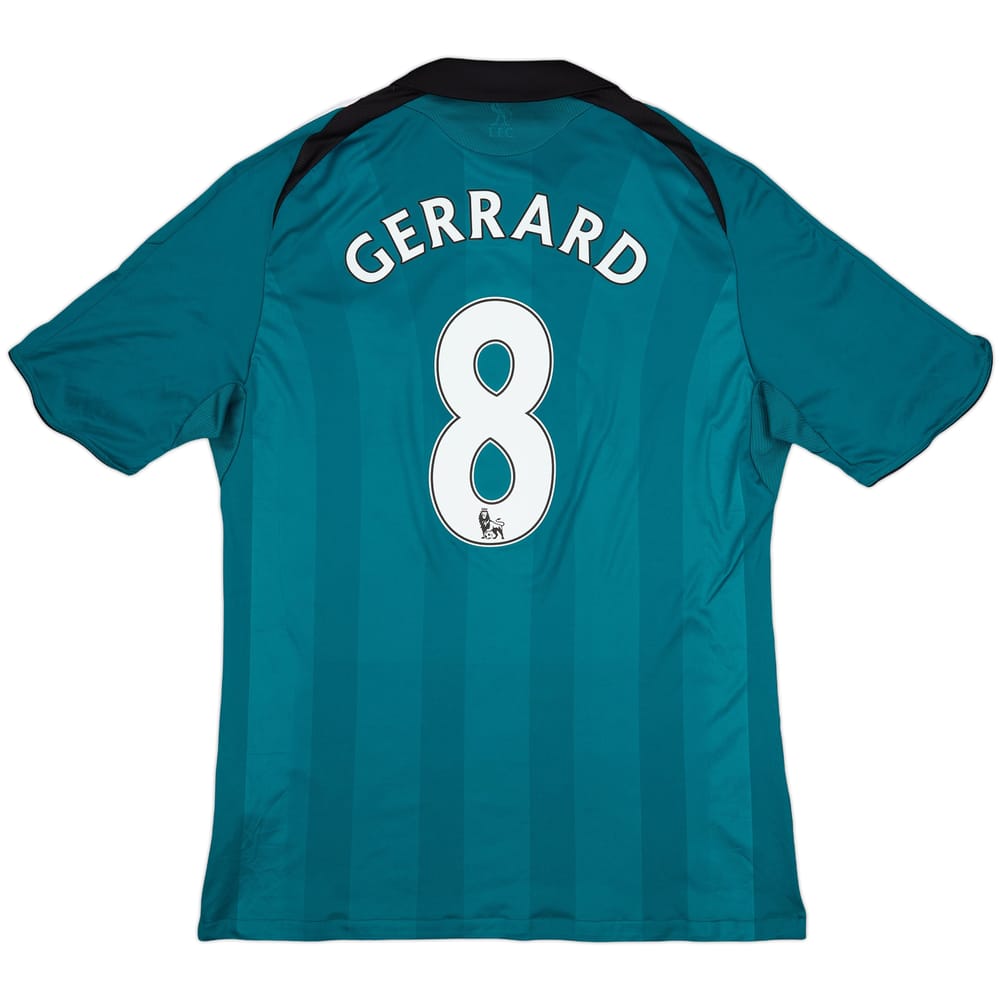 2008-09 Liverpool Third Shirt Gerrard #8 - 6/10 - (L)