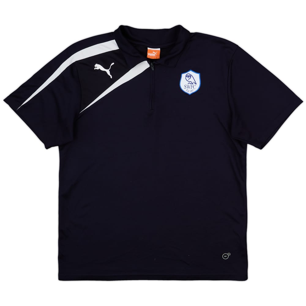 2013-14 Sheffield Wednesday Puma 1/4 Zip Polo Shirt - 8/10 - (L)