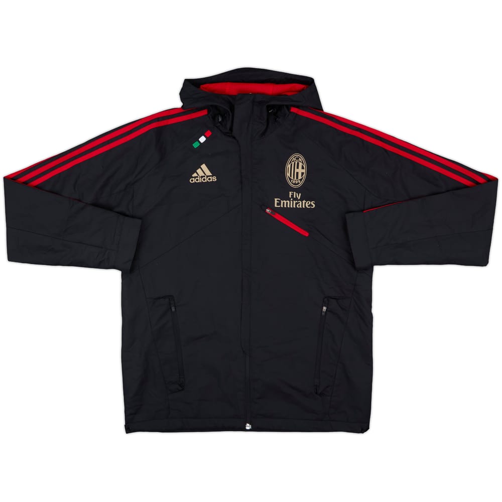 2011-12 AC Milan adidas Hooded Rain Jacket - 9/10 - (M)
