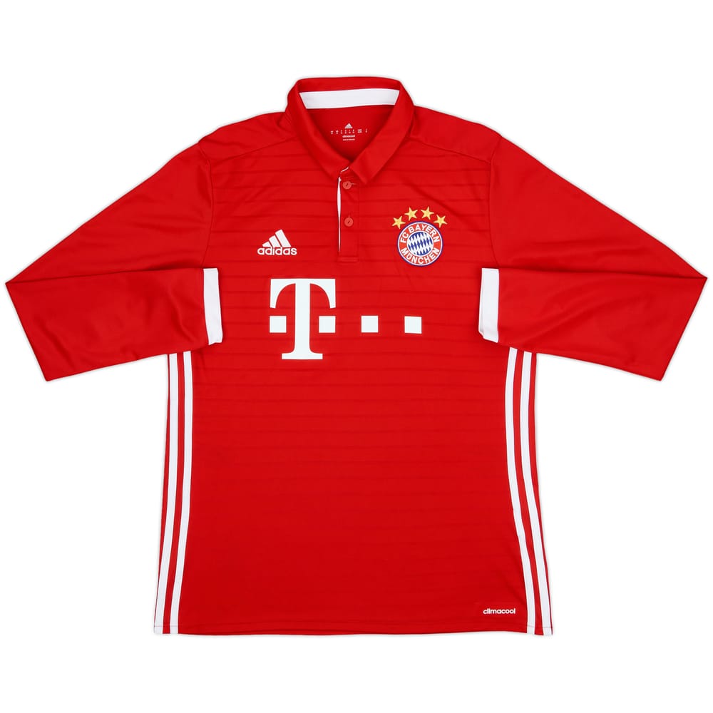 2016-17 Bayern Munich Home L/S Shirt - 10/10 - (M)