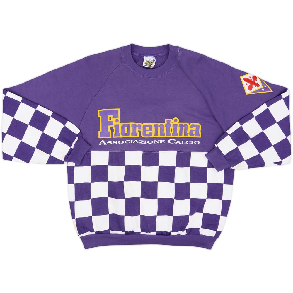 1990-91 Fiorentina Le Felpe Dei Grandi Club Sweat Top - 8/10 - (L)