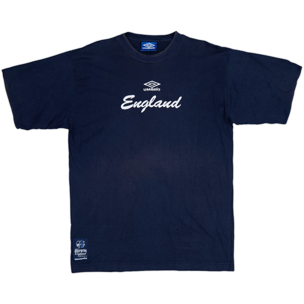 1996-97 England Umbro Euro 96 Cotton Tee - 7/10 - (L)