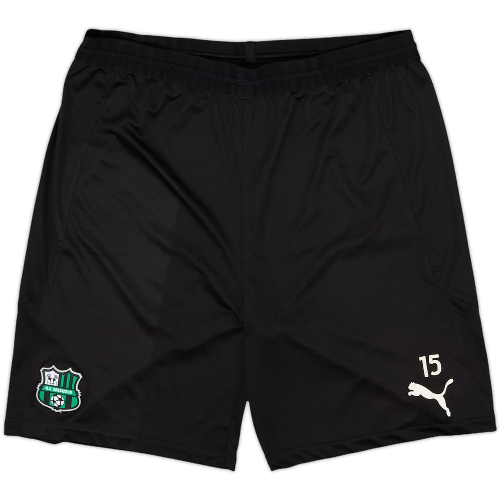 2021-22 Sassuolo Player Issue Puma Training Shorts #15 - 10/10 - (L)