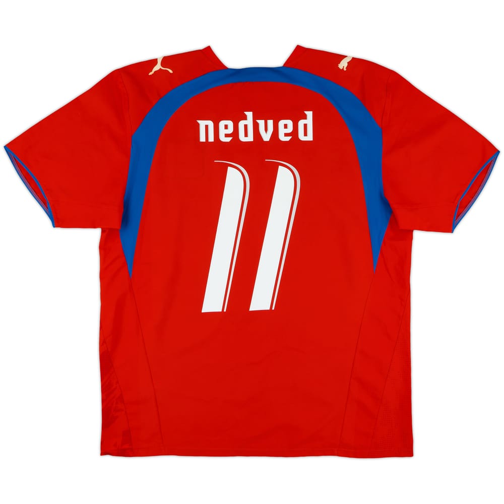2006-08 Czech Republic Home Shirt Nedved #11 - 8/10 - (XL)