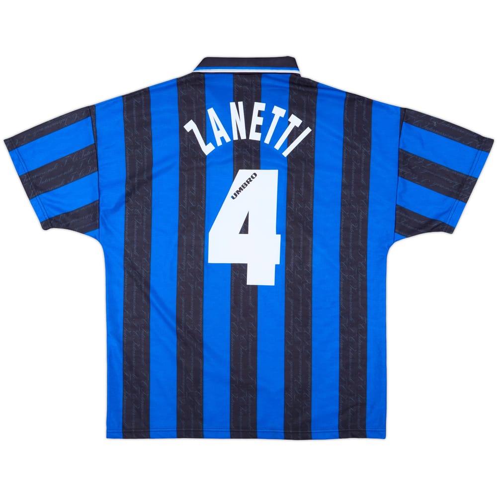 1996-97 Inter Milan Home Shirt Zanetti #4 - 10/10 - (L)