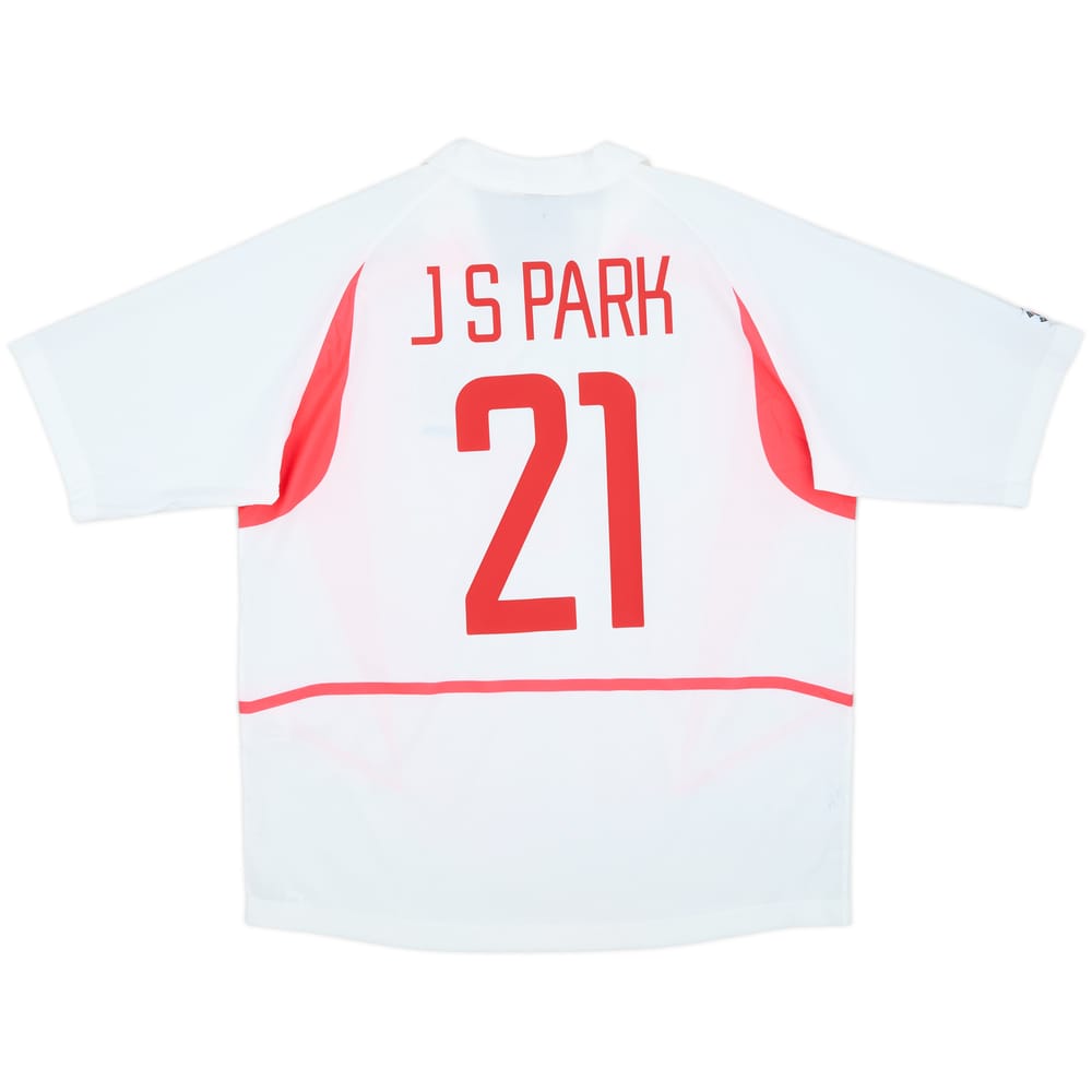 2002-03 South Korea Away Shirt J S Park #21 - 9/10 - (XL)