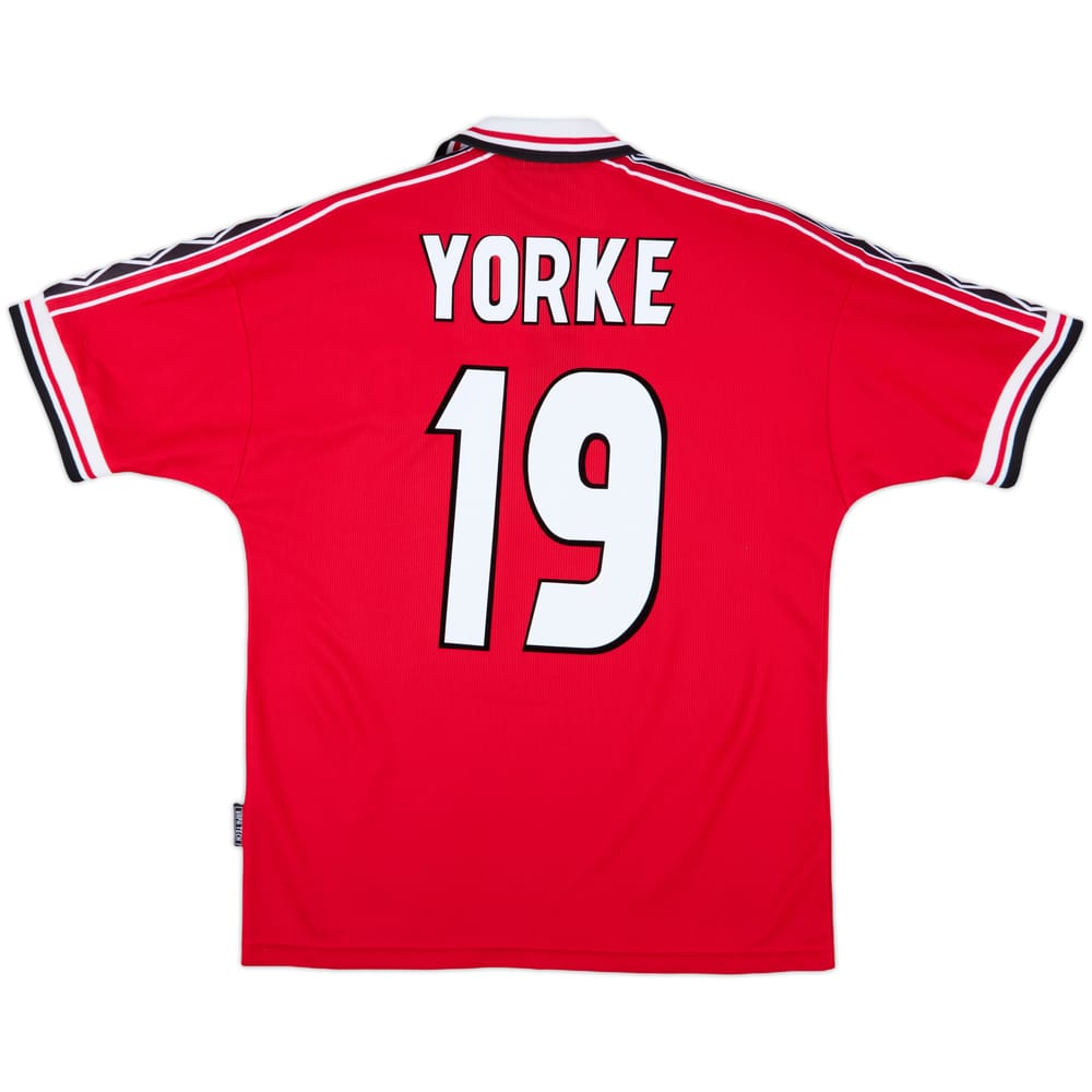 1998-00 Manchester United Home Shirt Yorke #19 - 8/10 - (M)