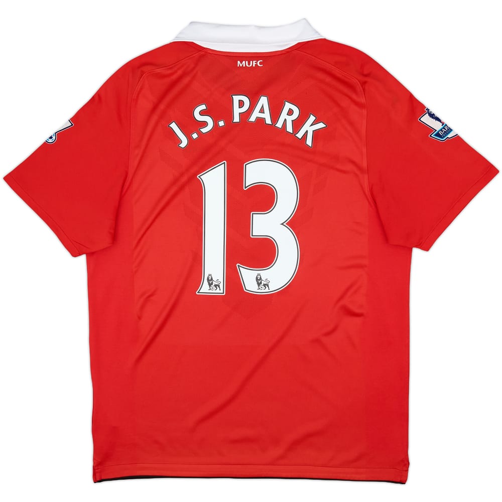 2010-11 Manchester United Home Shirt J.S.Park #13 - 8/10 - (L)