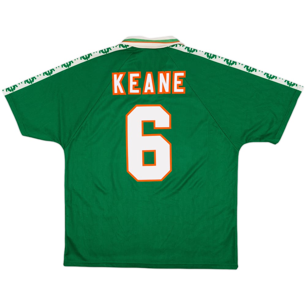 1996-98 Ireland Home Shirt Keane #6 - 10/10 - (XL)