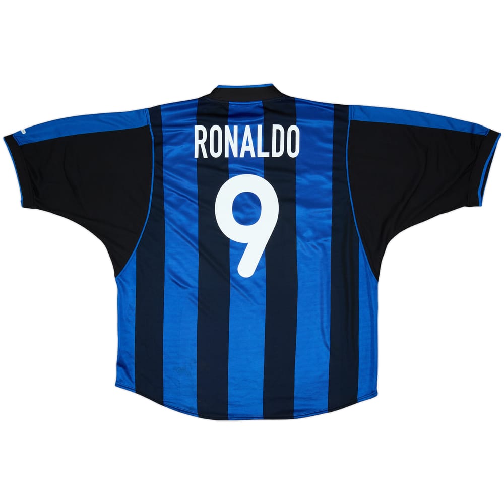 2000-01 Inter Milan Home Shirt Ronaldo #9 - 6/10 - (XXL)