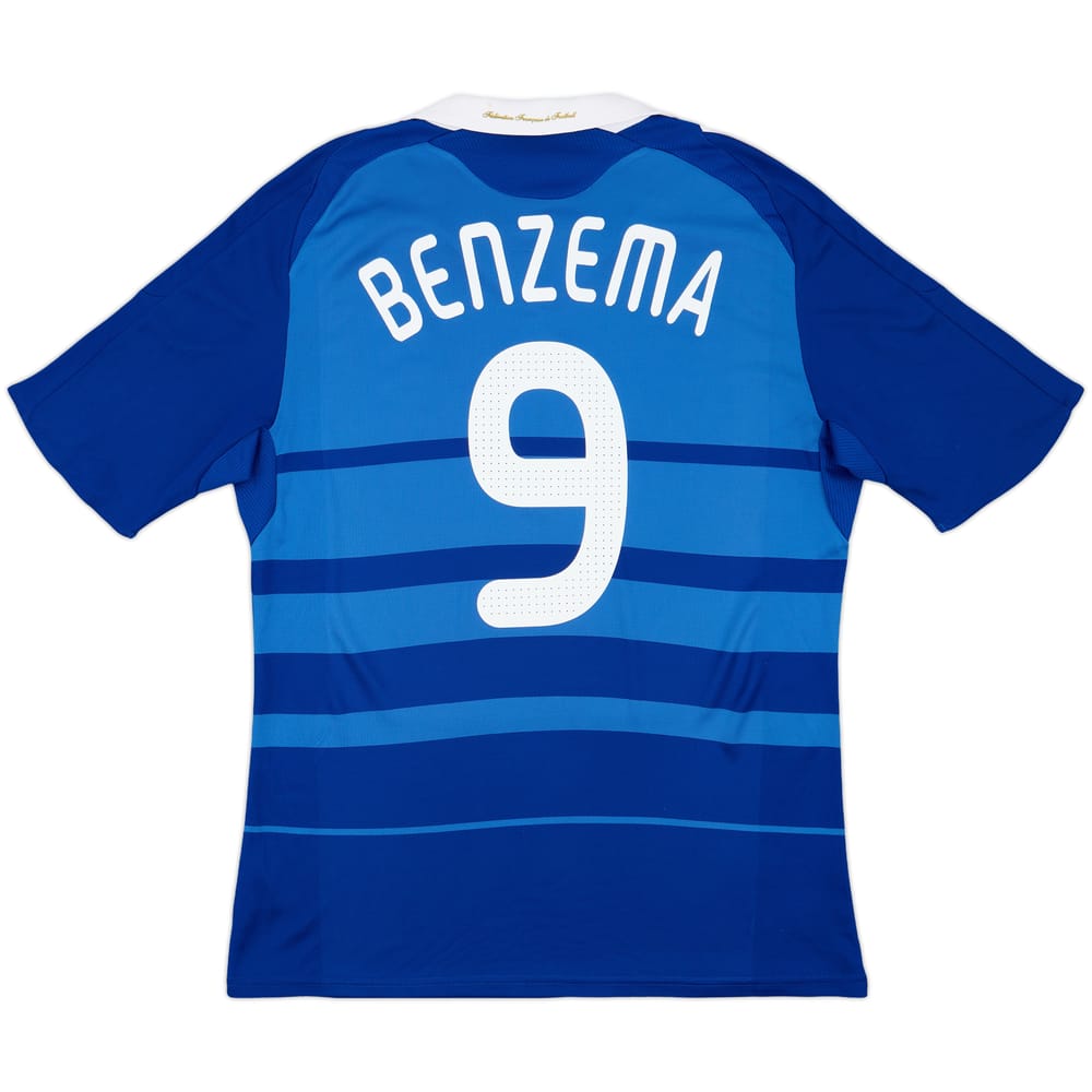 2008-09 France Home Shirt Benzema #9 - 8/10 - (L)
