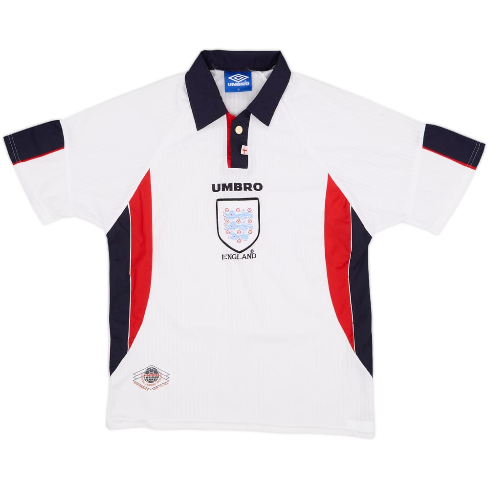 1997-99 England Home Shirt #7 - 8/10 - (M)