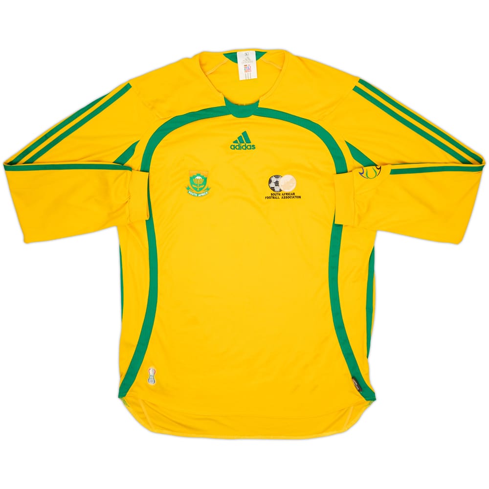 2006-09 South Africa Home L/S Shirt - 7/10 - (L)