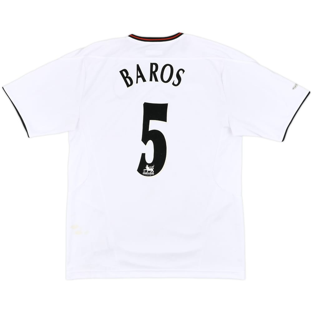 2003-04 Liverpool Away Shirt Baros #5 - 7/10 - (M)