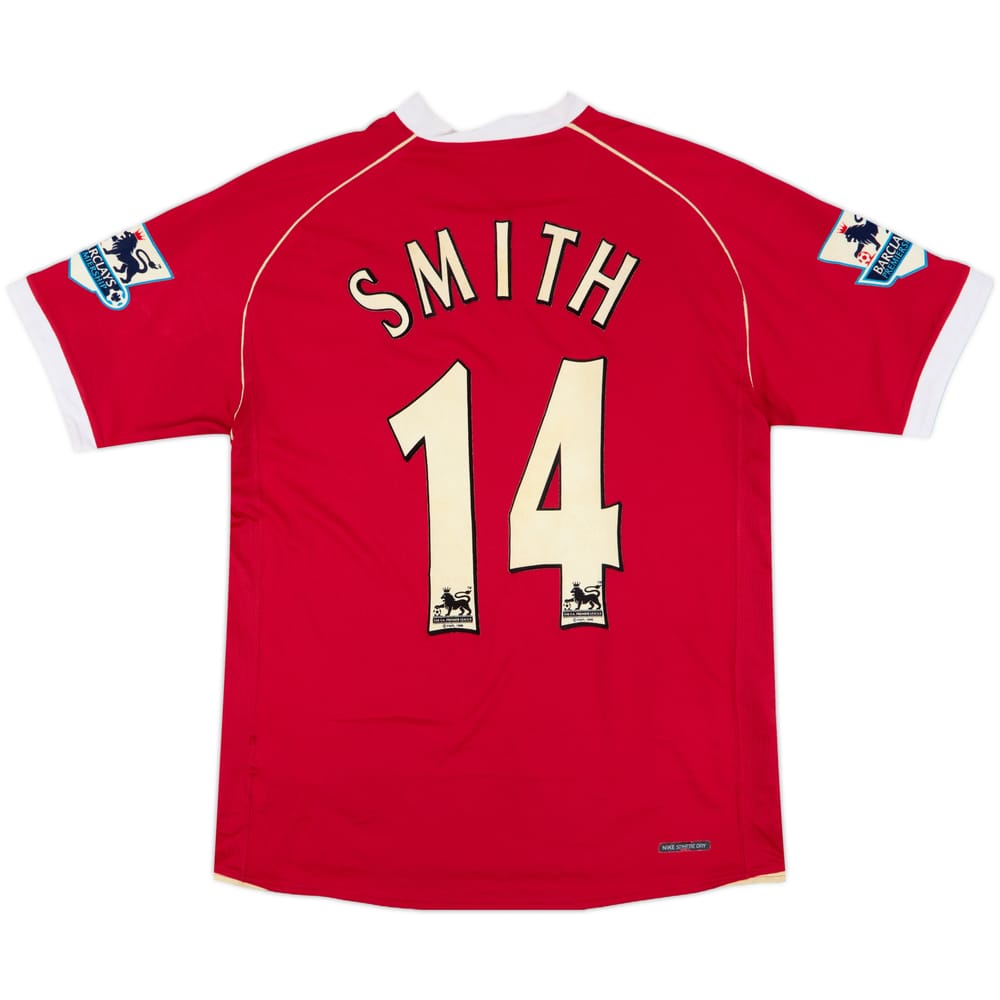 2006-07 Manchester United Home Shirt Smith #14 - 5/10 - (M)