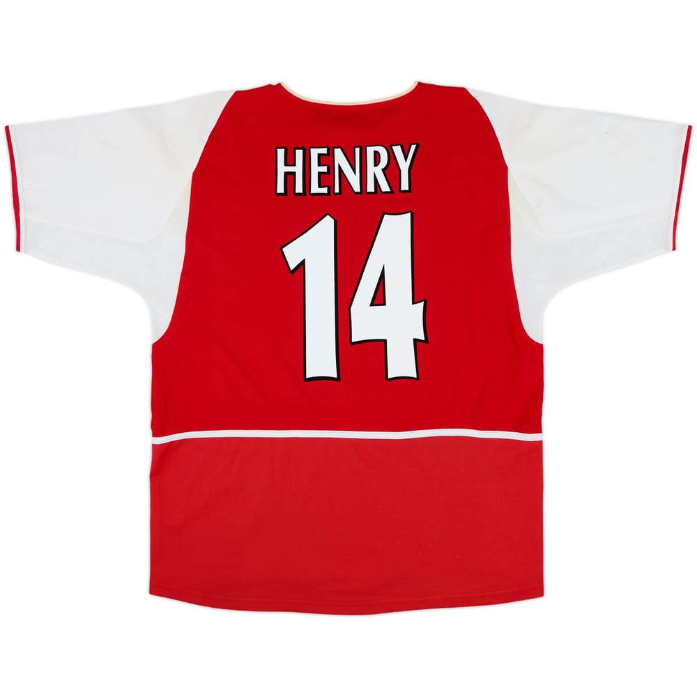 2002-04 Arsenal Home Shirt Henry #14 - 7/10 - (XL)