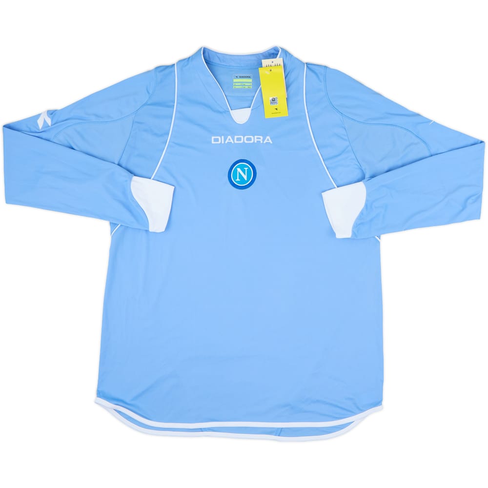 2007-08 Napoli Home L/S Shirt (L)