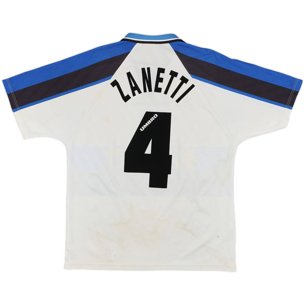 1996-97 Inter Milan Away Shirt Zanetti #4 - 7/10 - (L)