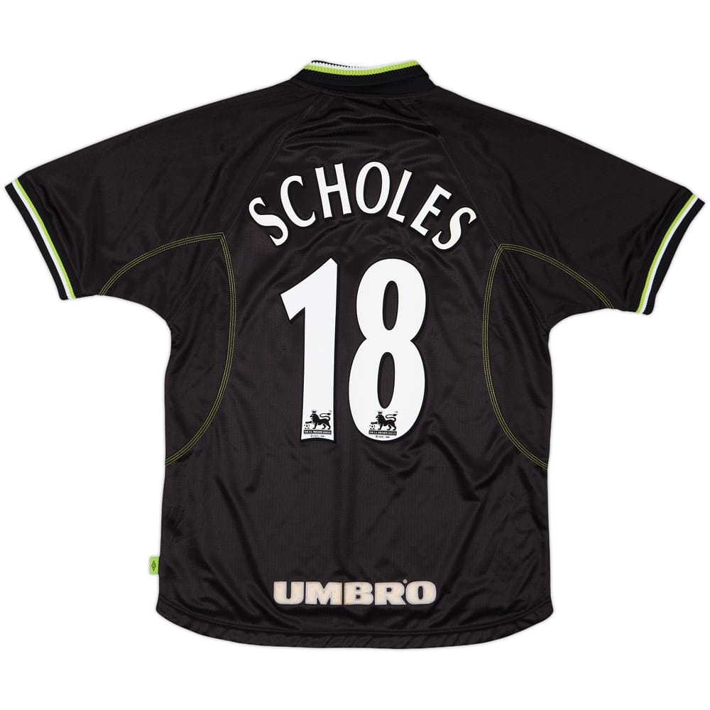 1998-99 Manchester United Third Shirt Scholes #18 - 8/10 - (M)