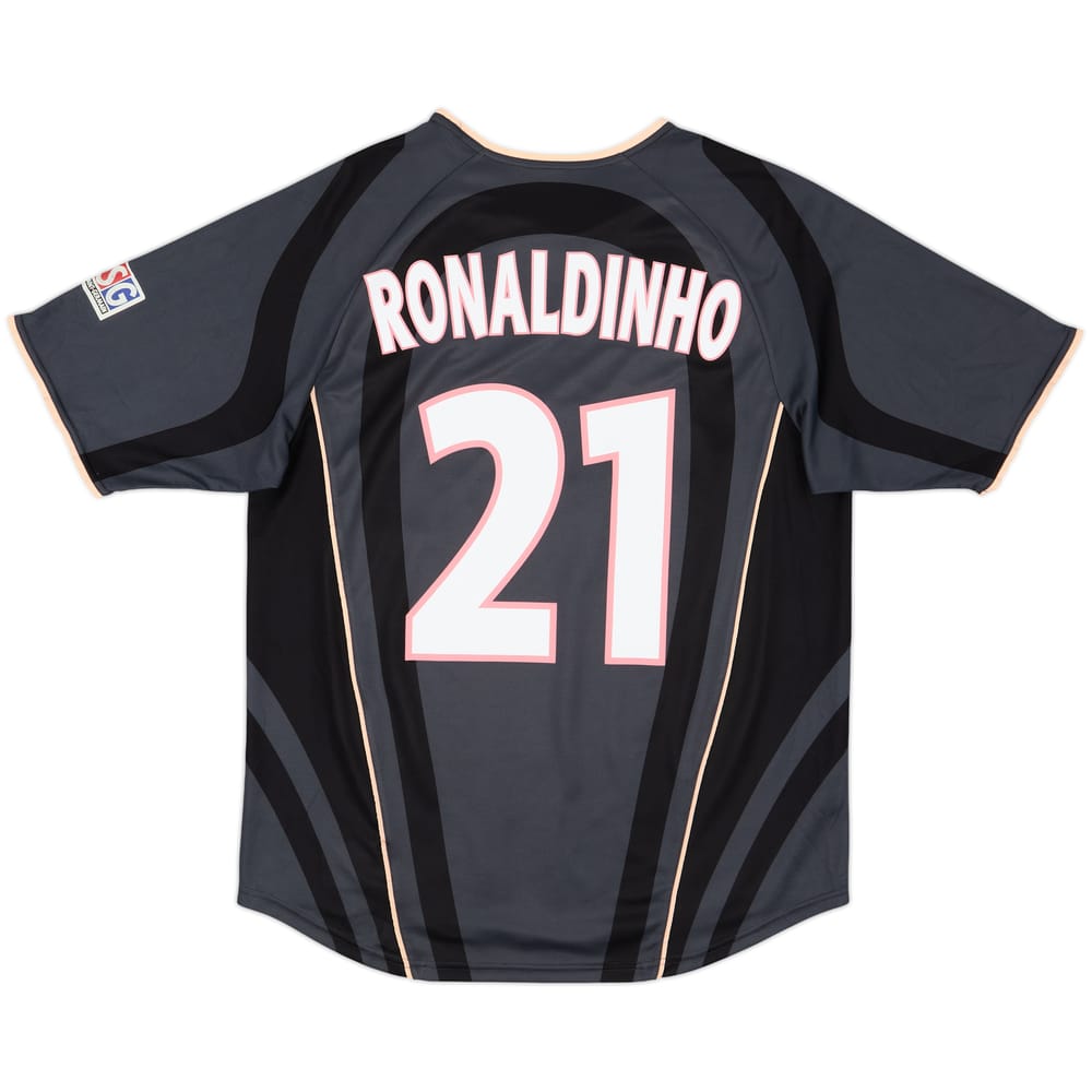 2001-02 Paris Saint-Germain Third Shirt Ronaldinho #21 - 8/10 - (M)