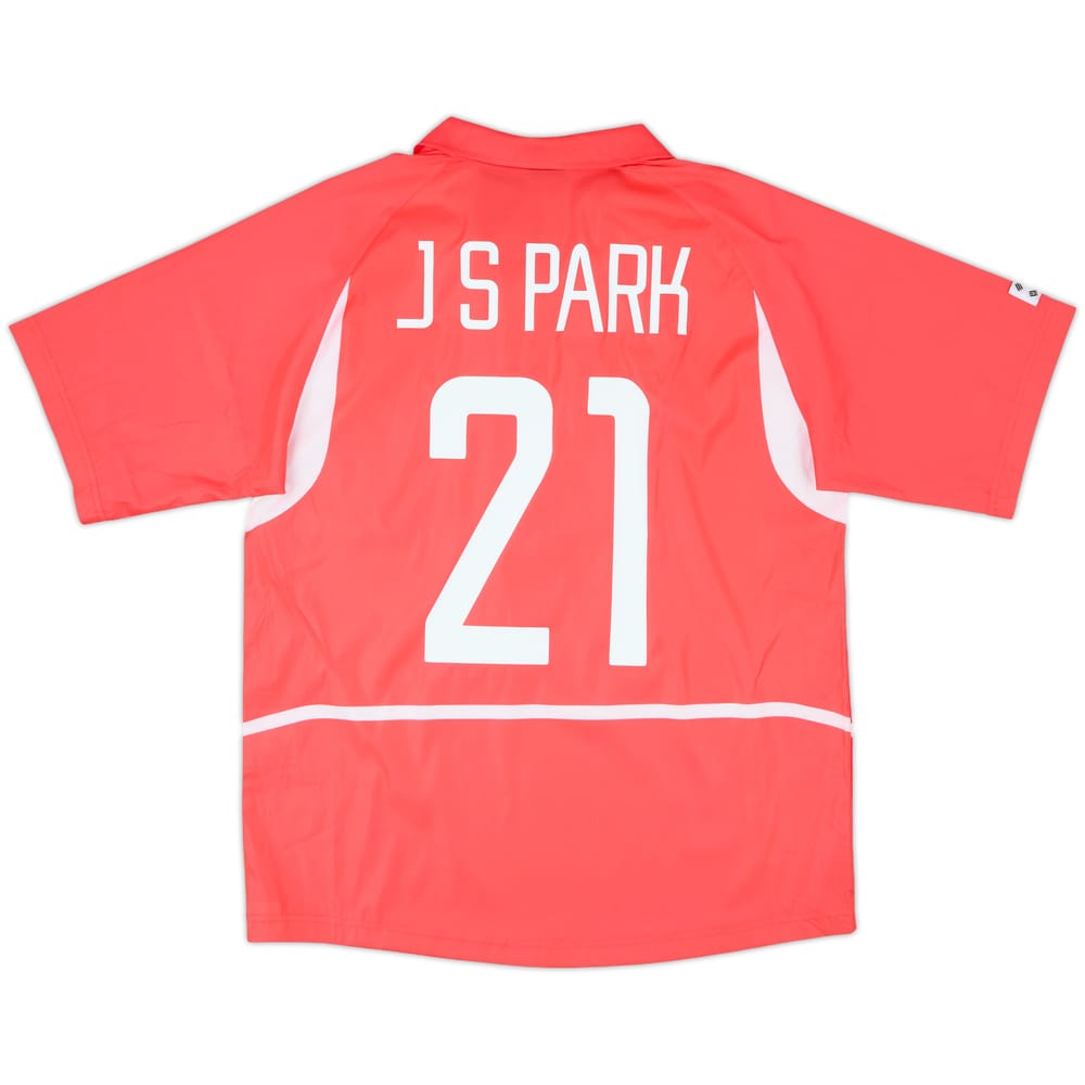 2002-03 South Korea Home Shirt J.S.Park #21 - 9/10 - (M)