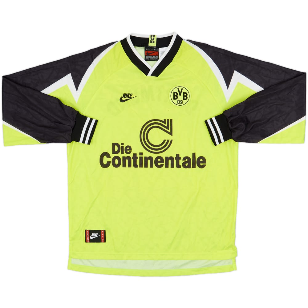 1995-96 Borussia Dortmund Home L/S Shirt - 8/10 - (XL)