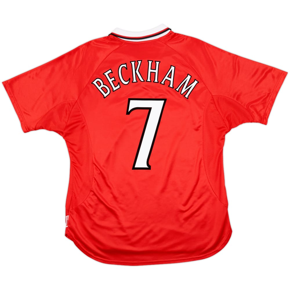 1999-00 Manchester United 'CL Winners' Shirt Beckham #7 - 10/10 - (XL)