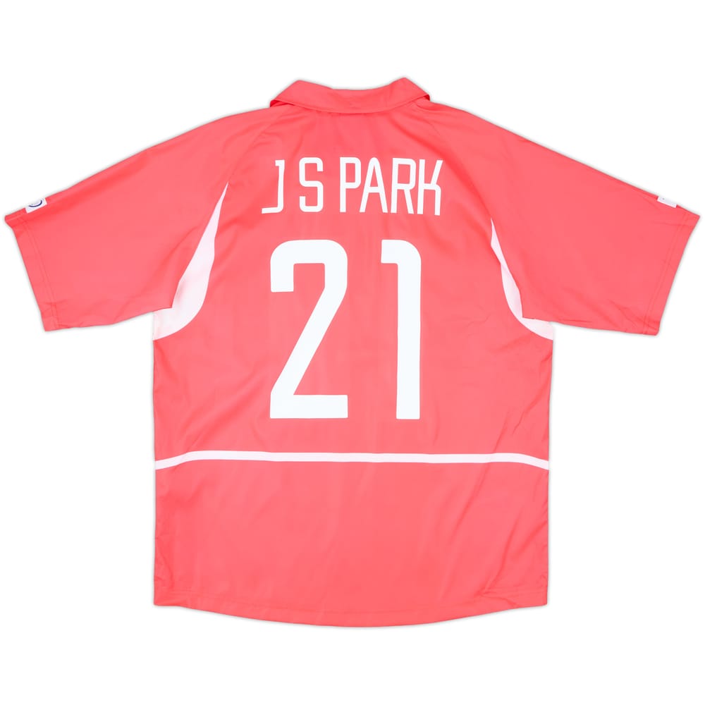 2002-03 South Korea Home Shirt J.S.Park #21 - 8/10 - (L)