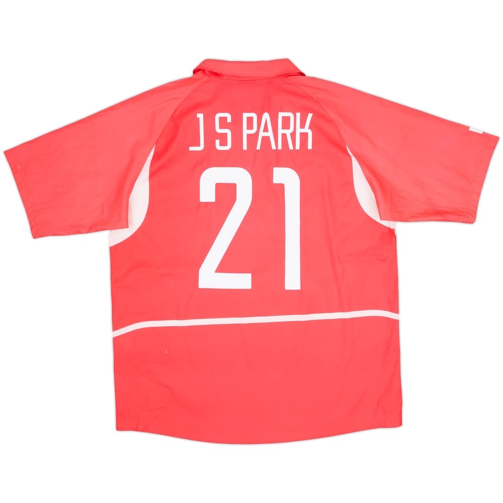 2002-03 South Korea Home Shirt J.S.Park #21 - 8/10 - (XL)