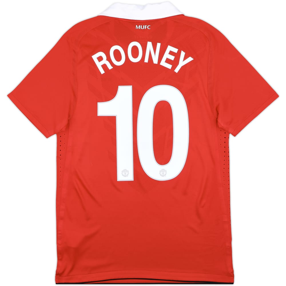 2010-11 Manchester United Authentic Home Shirt Rooney #10 (M)