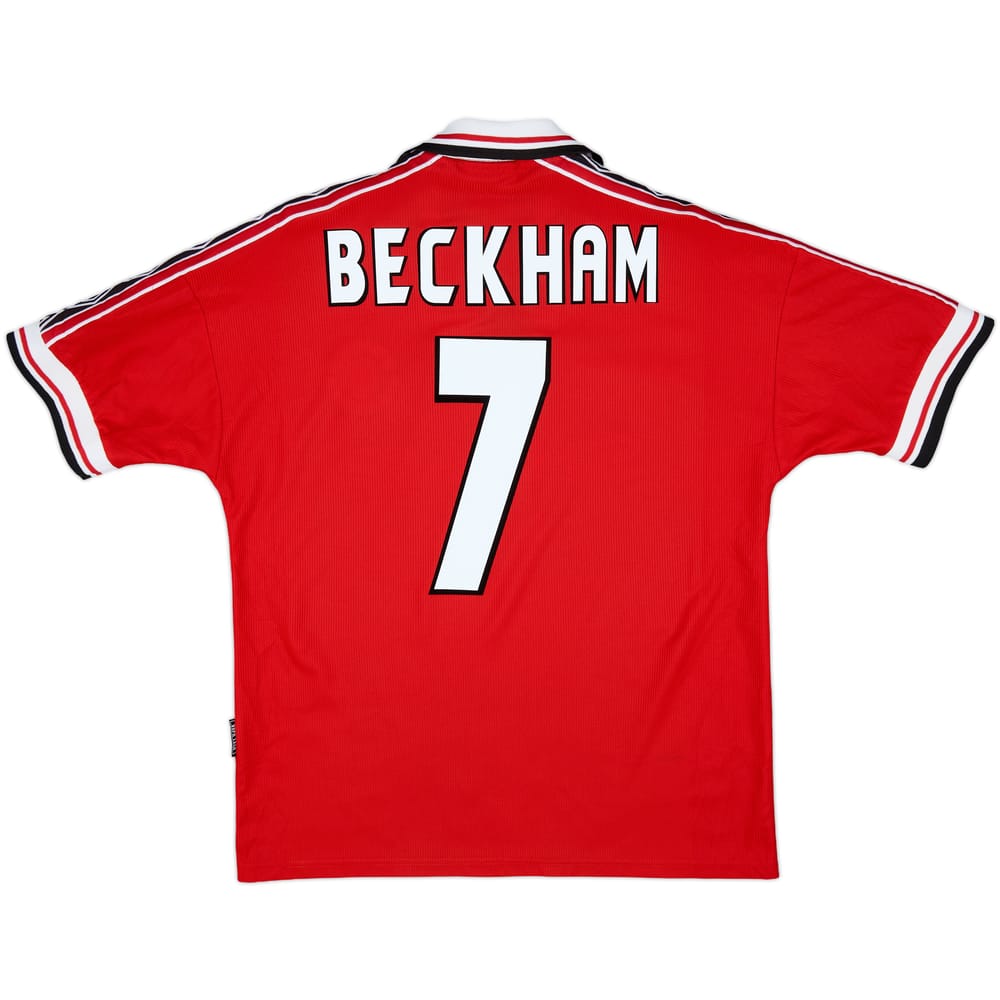 1998-00 Manchester United Home Shirt Beckham #7 - 5/10 - (M)