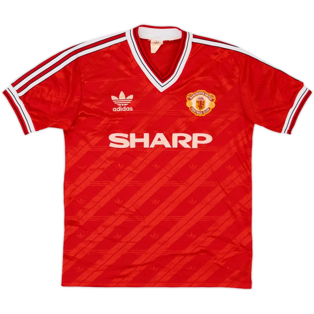 1986-88 Manchester United Home Shirt - 8/10 - (M)