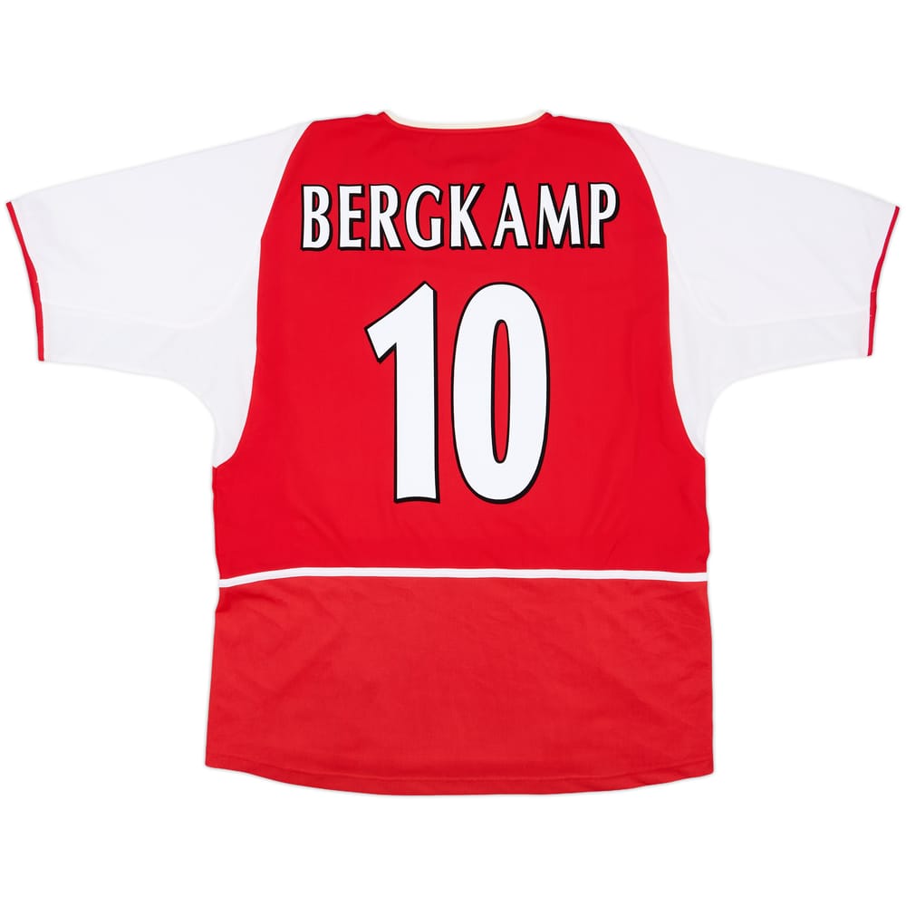 2002-04 Arsenal Home Shirt Bergkamp #10 - 8/10 - (L)
