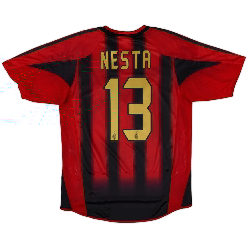 2004-05 AC Milan Home Shirt Nesta #13 - 8/10 - (M)